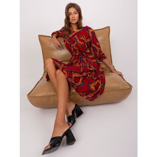 LAKERTA Dress-LK-SK-507496.27P-burgundy Cene