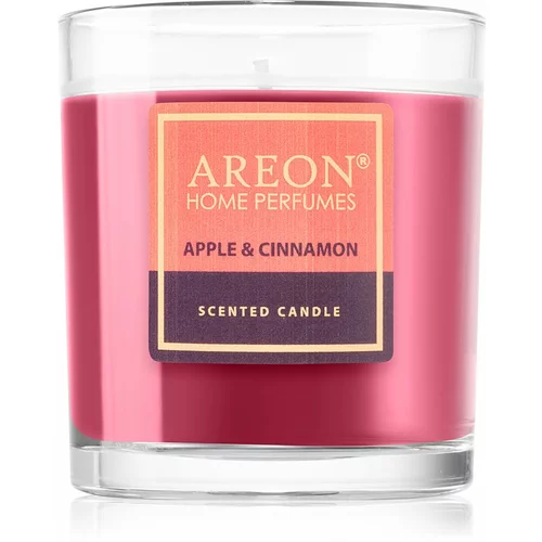Areon Scented Candle Apple & Cinnamon dišeča sveča 120 g