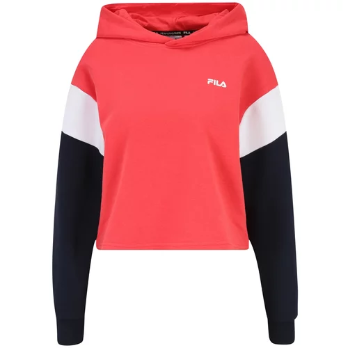 Fila Sportska sweater majica 'TREVI' mornarsko plava / lubenica roza / bijela