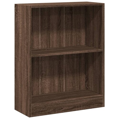 Maison Chic Knjižna omara - Knjižni regal rjavi hrast 60x24x76 cm konstruiran les, (21724498) Slike