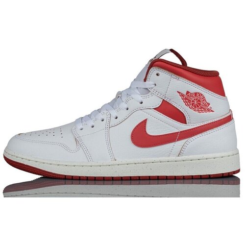 Nike Visoke superge Air Jordan 1 Mid Bela Slike