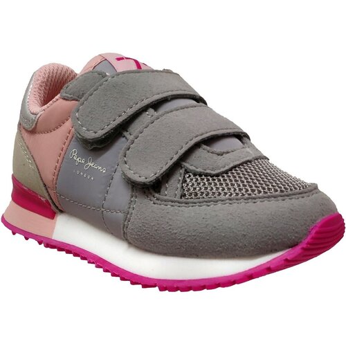 Pepe Jeans Nizke superge Sydney basic girl velcro Siva Slike
