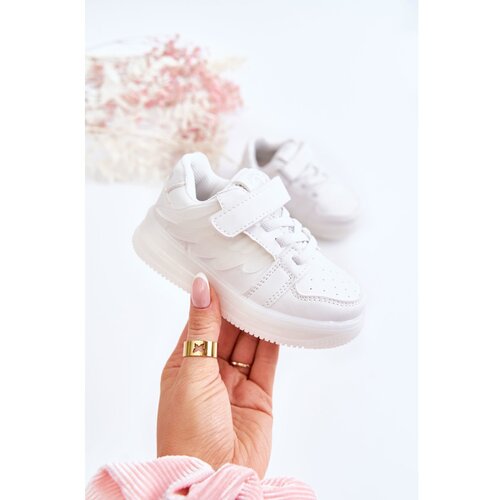 Kesi Children's Leather Sport Shoes With Velcro White Angel Cijene
