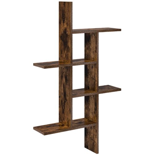vidaXL Stenska polica Dimljen hrast 61 x 15 x 102 cm Inženirski les, (5000307410) Cene