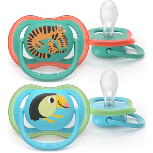 Avent tolažilna duda - silikon Ultra Air motiv 6-18m, M, 2/1 Slike