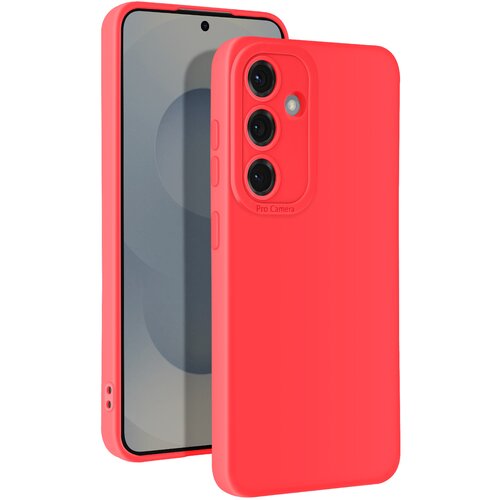 AVIZAR Ohišje za Samsung Galaxy S25 Soft Silicone Camera Block Protected, Rdeča, (5000012144) Cene