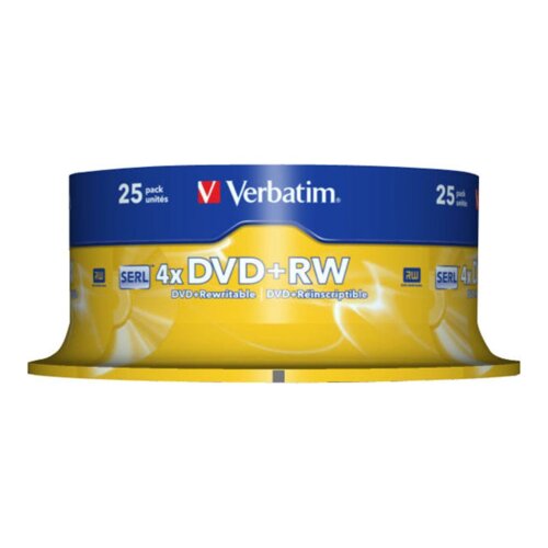 Verbatim DVD+RW Matt Silver 4,7 GB 25 kosov Slike