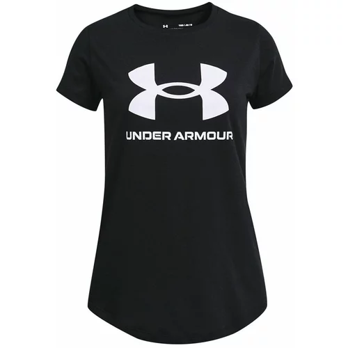 Under Armour Otroški t-shirt črna barva