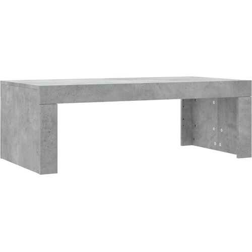 Maison Chic Klubska mizica - kavna mizica - Nizka mizica betonsko siva 102x50x36 cm inženirski les, (21754146) Cene