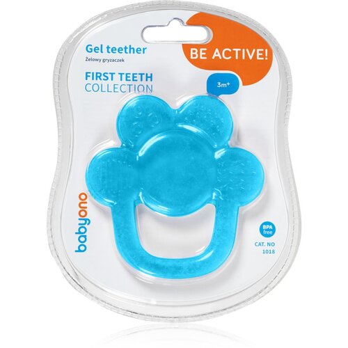 BabyOno Be Active Gel Teether grickalica za bebe Flower Blue 1 kom Cijene