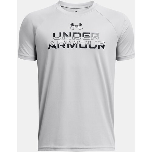 Under Armour Light grey boys&amp;#039; T-shirt UA Tech Split Wordmark SS Slike
