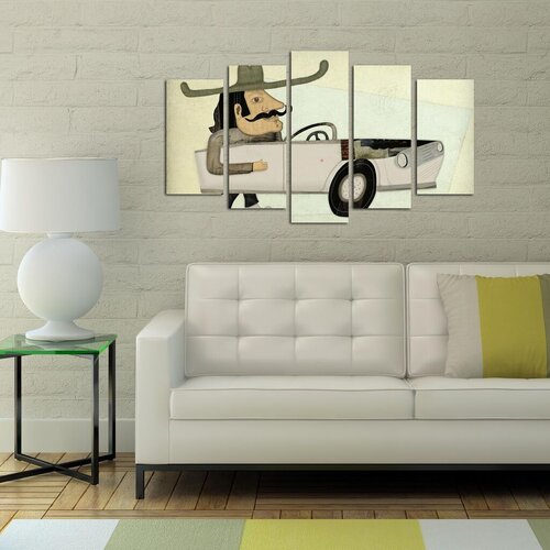 Wallity Set Slika 5ABSMDF-76, 5 Delova Cene