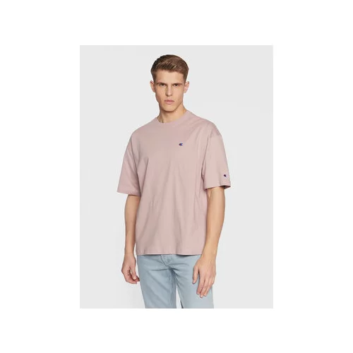 Champion Majica Small C Logo 216548 Roza Relaxed Fit
