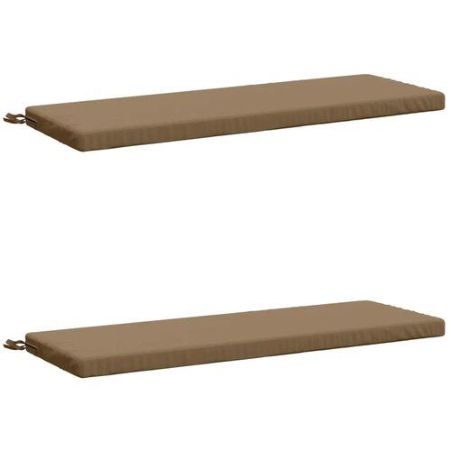  Jastučići za klupe - 2 dijela SOEST 2 kom. 100% poliester - Sivosmeđa 120 x 40 x 5 cm Poliester Cene
