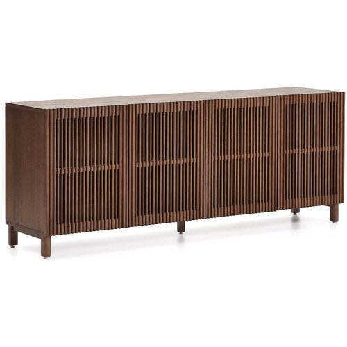 Kave Home Tamno smeđa komoda u dekoru oraha 181x71,5x42,5 cm Beyla &ndash; Cijene