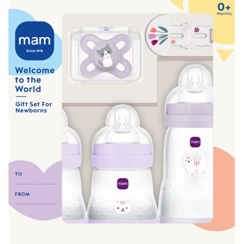 Mam Welcome to the World 0m+ darilni set za dojenčke Purple Cene