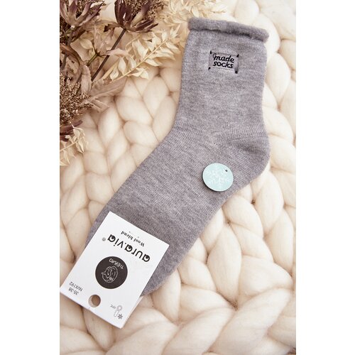 Aura.via Women&amp;#039;s Thick Socks Grey Slike