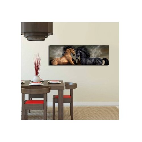 Wallity Slika na platnu sa LED osvetljenjem 30x90cm Slike