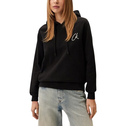 Calvin Klein Jeans Puloverji EMBROIDERED CK REGUL J20J224179 Črna Cene