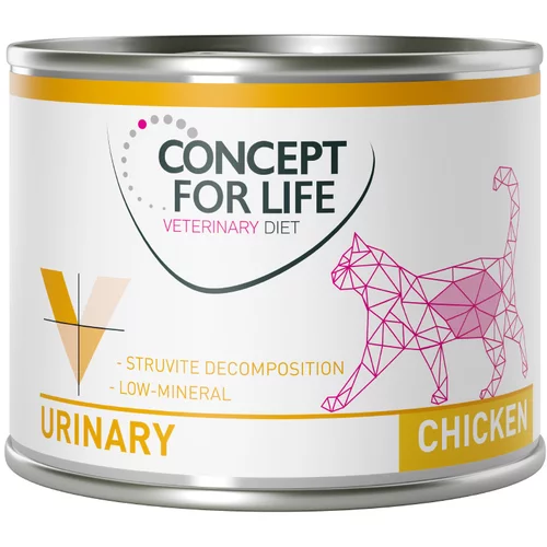 Concept for Life Ekonomično pakiranje Veterinary Diet 24 x 200 g /185 g - Urinary piletina 24 x 200 g