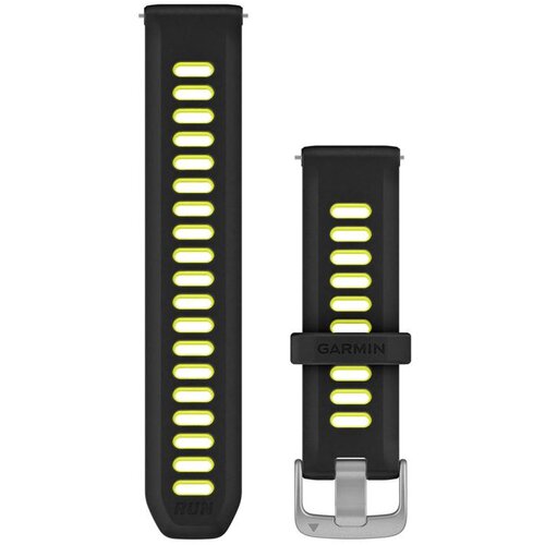 Garmin remen za sat s brzim skidanjem 20 mm, crni / žuti silikon Cene