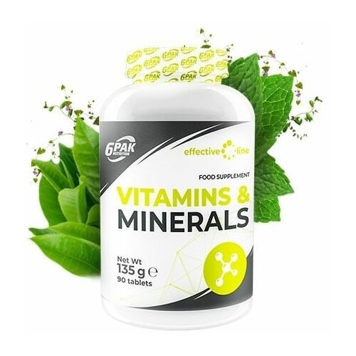 6PAK vitamins i minerals, 90 tableta Slike
