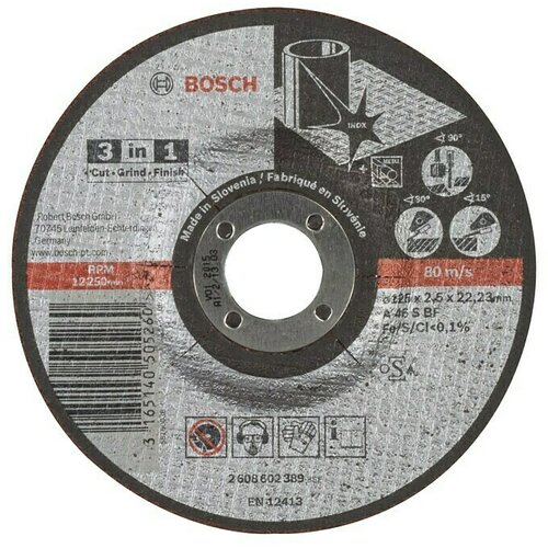 Bosch Rezni disk A 46 S BF (Promjer rezne ploče: 125 mm, Debljina plohe: 2,5 mm) Cijene
