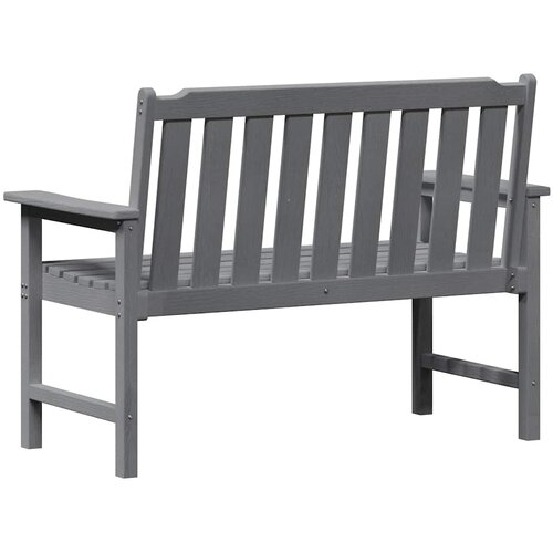  Vrtna klupa Svijetlo siva 120 x 59 x 88 cm HDPE Slike