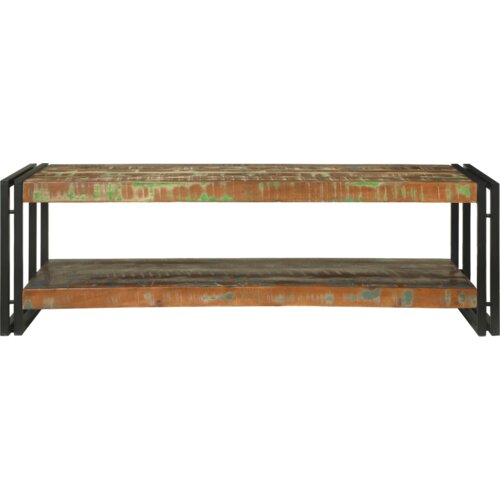 VidaXL Stolić za kavu Vi&amp;scaron;ebojni 120x50x38 cm od čvrstog drva Slike