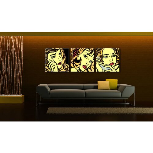  Ručno slikane slike na platnu pop art lichtenstein Slike