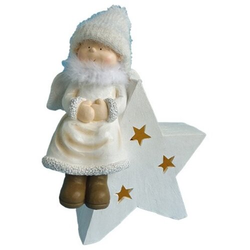 Olimp Sport Novogodišnja dekoracija devojčica i zvezda 50 cm Willy Cene