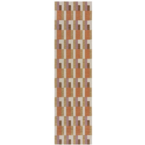 Flair Rugs Narančasta/u prirodnoj boji staza 60x230 cm Riley Block Geo &amp;ndash; Slike