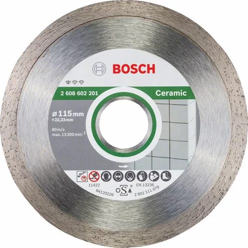 Bosch dijamantna rezna ploča Standard Ceramic (Promjer rezne ploče: 115 mm, Prikladno za: Kamene pločice)