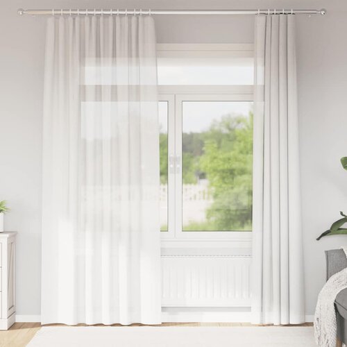 Furnova Voile zavese z zankami 2 kosa Bela 140x225 cm, (21918084) Cene