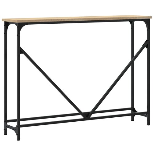  Konzolni stol boja hrasta 102 x 22,5 x 75 cm konstruirano drvo Slike