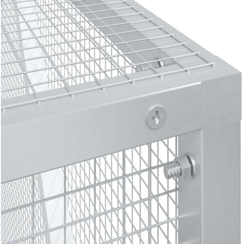 VidaXL Bela Galvanizirano Jeklo 102 x 208 x 108 cm Trpežna Slike