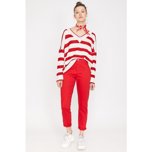 Koton Women&amp;#039;s Red Pants Slike