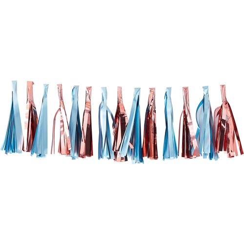 Ginger Ray&amp;reg; pom pom gerlanda twinkle twinkle rose gold &amp;amp; blue Slike