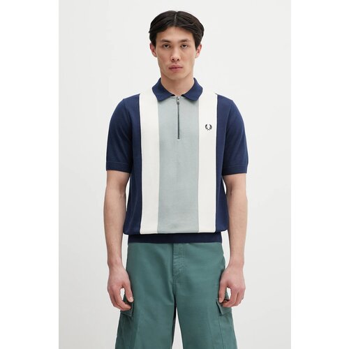 Fred Perry Pamučna polo majica boja: tirkizna, s uzorkom, K9728.Y90 Cijene