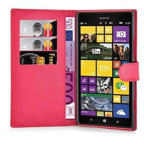 Cadorabo Ohi&scaron;je, združljivo z Nokia Lumia 1520 v rdeče sladkorno jabolko - Za&scaron;čitni ovitek z magnetnim zapiranjem, stoječo funkcijo in režo za kartice, (20551174) Cene