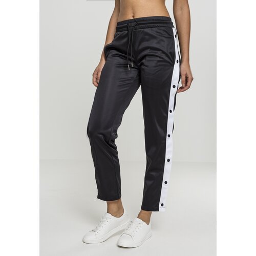 Urban Classics ladies button up track pants blk/wht/blk Slike