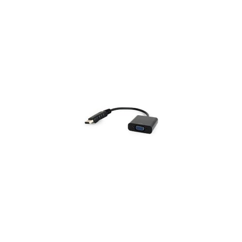 Gembird AB-DPM-VGAF-02 DisplayPort to VGA adapter cable, black, blister adapter Slike