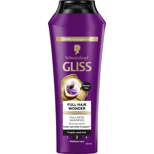 Schwarzkopf Gliss Full Hair Wonder regeneracijski šampon za šibke lase 250 ml Cene