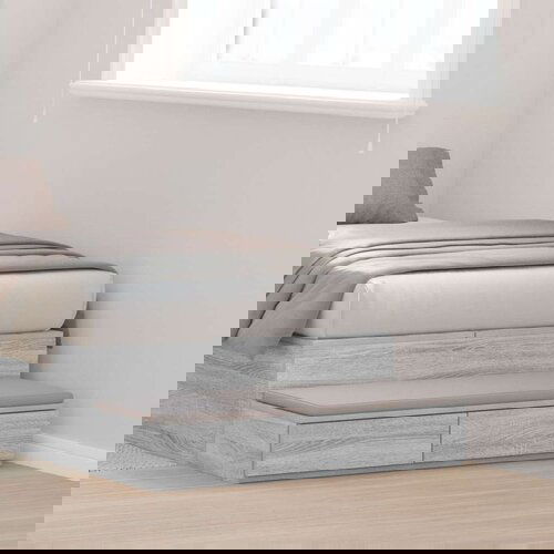  Krevet s ladicama Siva Sonoma 100x36 5x16 5 cm Konstruirano drvo Cijene