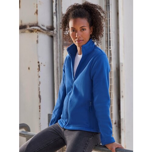 RUSSELL Blue women's fleece with stand-up collar Slike