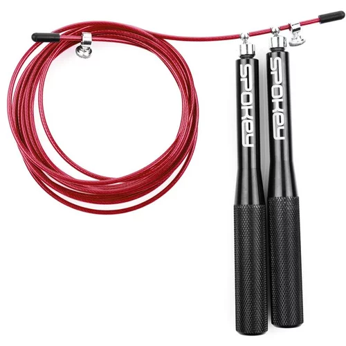 Spokey X ROPE TWEET II bearing rope steel handle black + burgundy rope