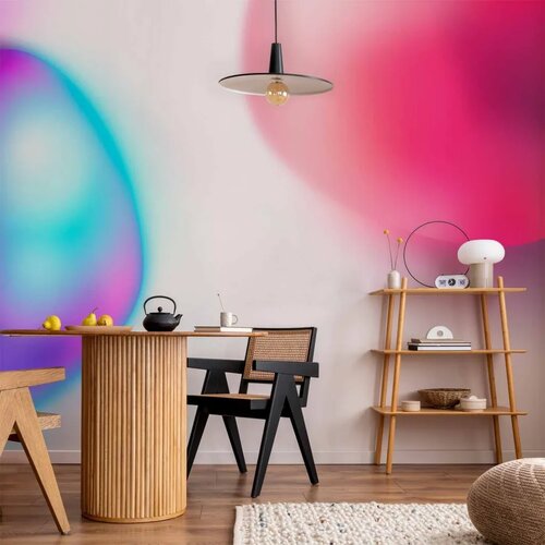  Foto tapeta - Abstraction - Colorful Glass Pieces - Violet-Blue and Pink 196x140 Cijene