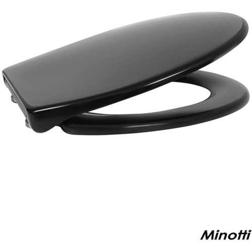 Minotti wc daska MD112 crna duroplast soft close Slike