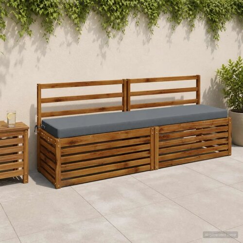  Jastučići za klupe - 2 dijela SOEST 2 kom. 100% poliester Plava - Plava 200 x 40 x 8 cm Melange Cijene