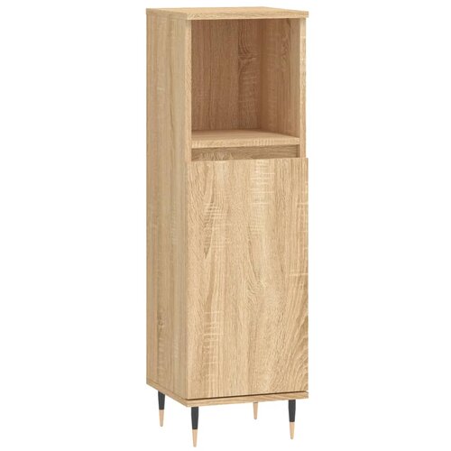 Maison Chic Kopalniška omarica - Kopalniški kabinet sonoma hrast 30x30x100 cm inženirski les, (21794921) Cene